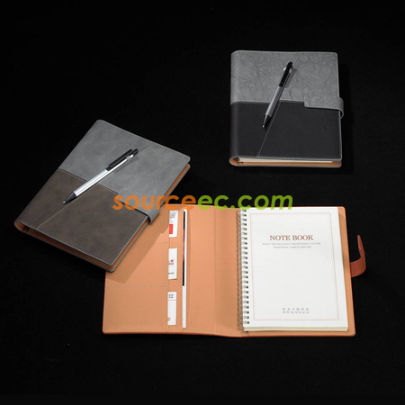 客製化帶筆皮質筆記本禮品