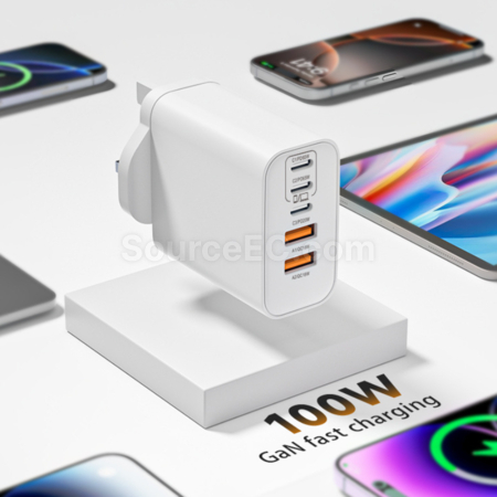 客製化100WPD氮化鎵多口充電器禮品
