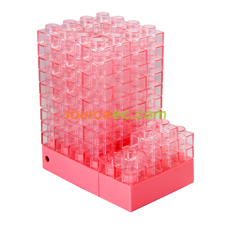客製化Gattola 3合1發光積木筆座/手機座(單色)禮品