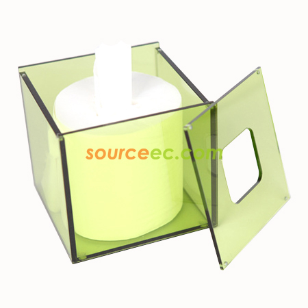 客製化亞克力紙巾盒126x126*120MM禮品