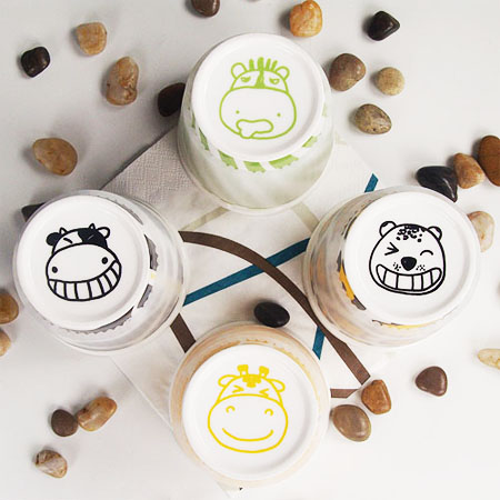 客製化400ML大號環保陶瓷動物杯禮品