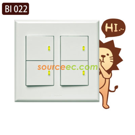 害羞獅開關貼壁貼 