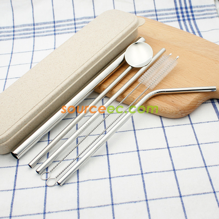 客製化不鏽鋼斜口吸管禮品