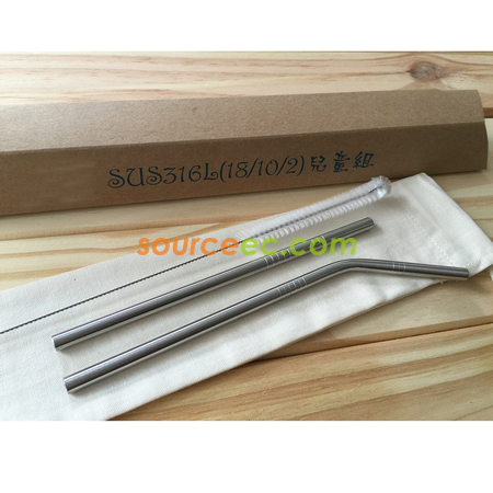 客製化不鏽鋼斜口吸管禮品