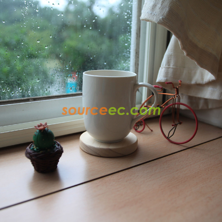 客製化原木手工杯墊組(紐西蘭松木)禮品