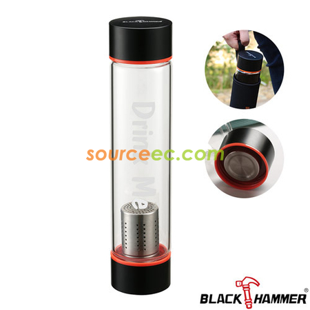 360ML BLACK HAMMER玻璃水瓶