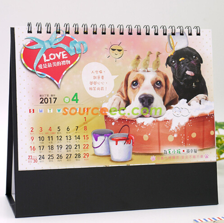客製化毛小孩三角桌曆禮品