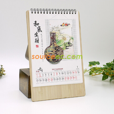 客製化古韻丹青三角桌曆禮品