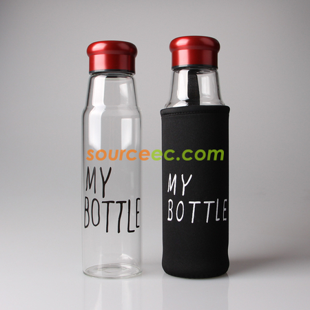 客製化420ML隔熱便攜玻璃瓶禮品