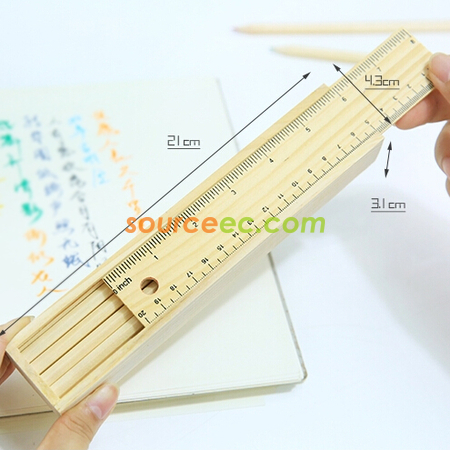 客製化12色木盒彩色鉛筆禮品