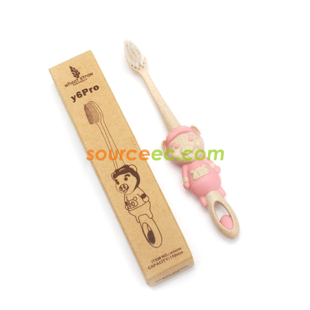 客製化小豬豬環保兒童牙刷禮品