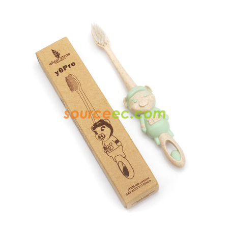 客製化小豬豬環保兒童牙刷禮品