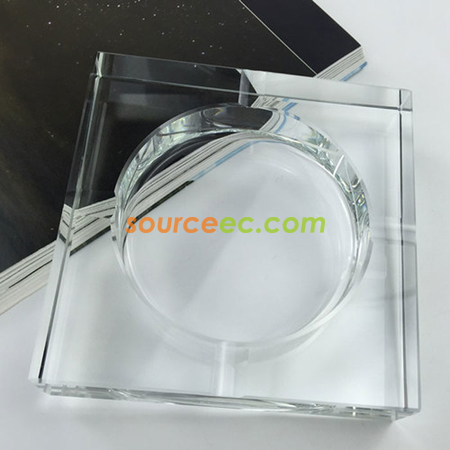 客製化方形水晶煙灰缸禮品