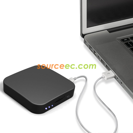 客製化LED雙面鏡子行動電源-方形禮品