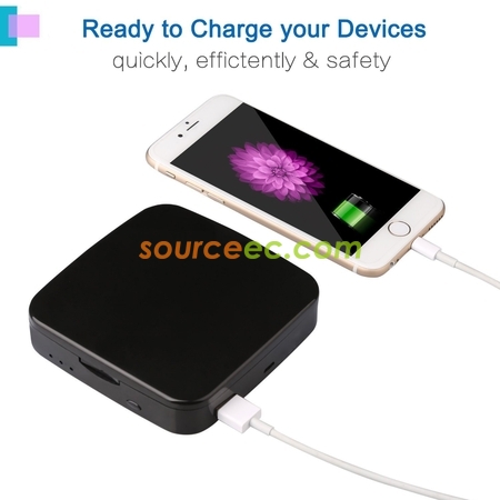 客製化LED雙面鏡子行動電源-方形禮品
