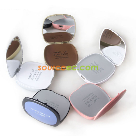 客製化鏡子移動電源-方形禮品