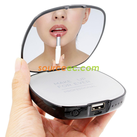 客製化鏡子移動電源-方形禮品