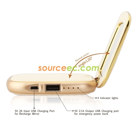 客製化鏡子行動電源禮品