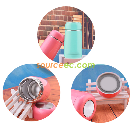 客製化270ML 馬卡龍色迷你保溫壺禮品