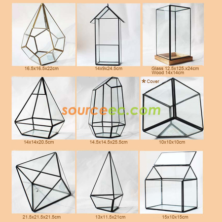 客製化幾何玻璃花房禮品