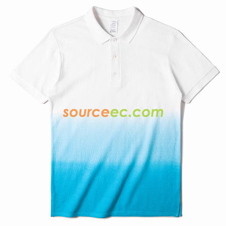 客製化漸變色翻領Polo恤衫禮品