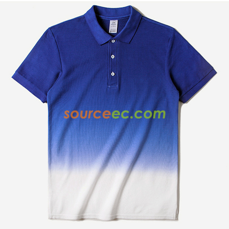 客製化漸變色翻領Polo恤衫禮品