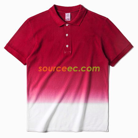 客製化漸變色翻領Polo恤衫禮品