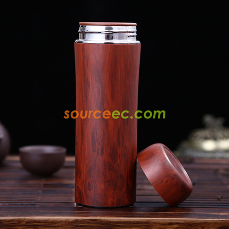 客製化420ML 雙層紫砂保溫杯禮品
