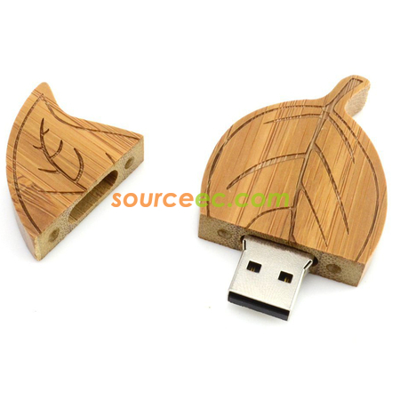 客製化環保樹葉USB隨身碟禮品