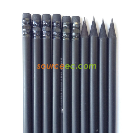 客製化霧面黑木鉛筆禮品