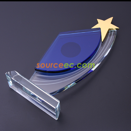 客製化金屬星星水晶獎座禮品