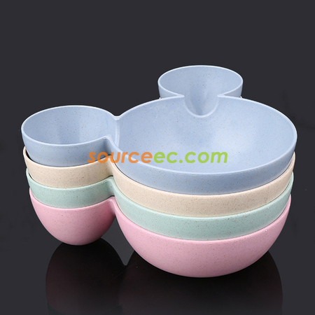 客製化兒童麥稈餐具三件套禮品