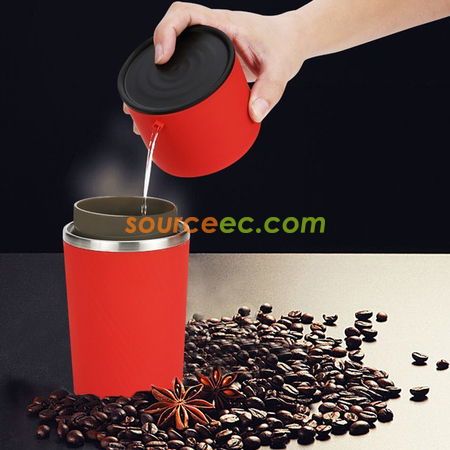 客製化250ML 咖啡研磨保溫杯禮品