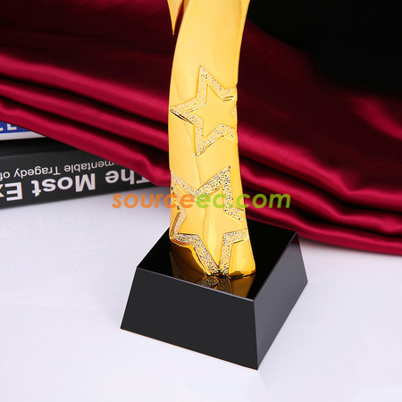 客製化2017跨年之星樹脂水晶獎座禮品