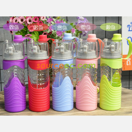 客製化600ML噴水運動水壺禮品