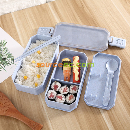 客製化雙層便當盒含餐具禮品