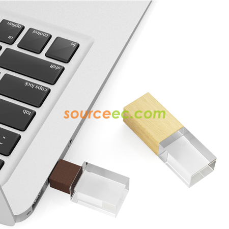 客製化木製水晶隨身碟禮品
