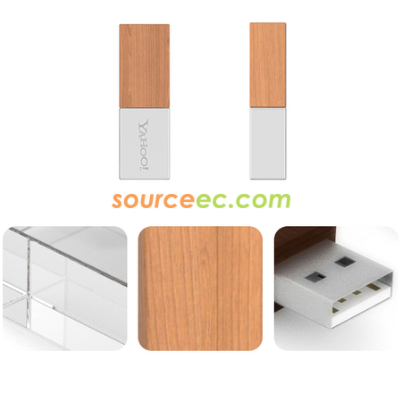 客製化木製水晶隨身碟禮品