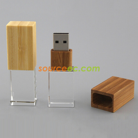 客製化木製水晶隨身碟禮品