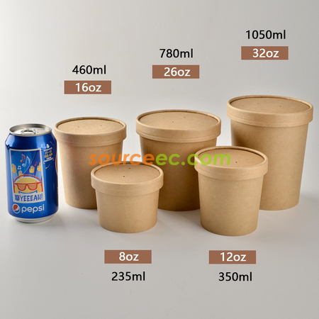 客製化客製化牛皮紙碗禮品