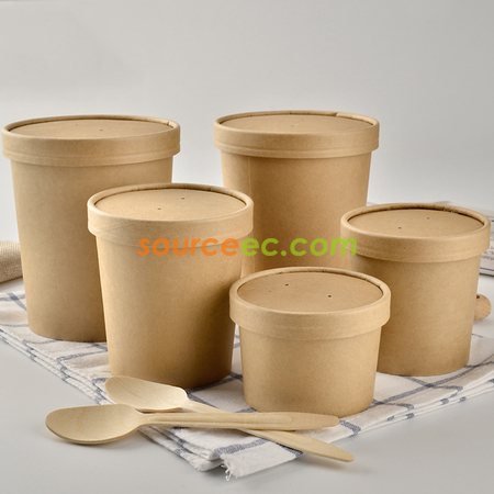 客製化客製化牛皮紙碗禮品