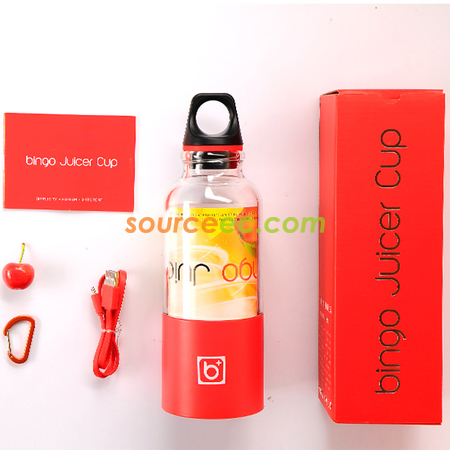客製化500ML多功能便攜USB充電榨汁杯禮品