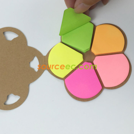 客製化五色花便利貼禮品