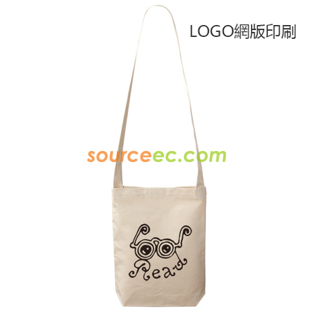 客製化高版胚布帆布斜背包禮品