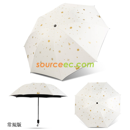 客製化燙金小鹿折疊雨傘禮品