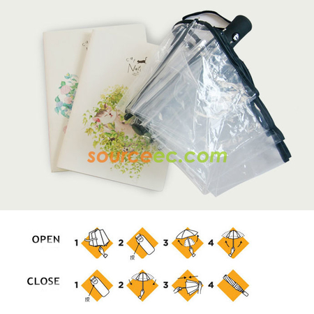 客製化三摺透明全自動傘禮品