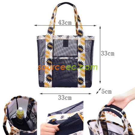 客製化印花手提沙灘收纳袋禮品