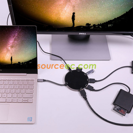 客製化八合一無線充電器帶分線器禮品