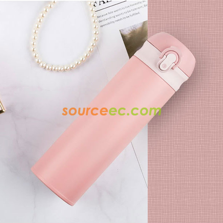 客製化500ML 彈跳蓋不銹鋼保溫杯禮品