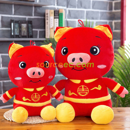 客製化吉祥小豬玩具禮品